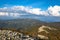 Blue sky and white clouds: Monte Gennaro, Roma, Italy