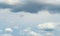 Blue Sky with White Clouds, Sunny Cloudy Sky Texture Background, Fluffy Clouds Pattern, Sunny Cumulus