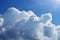 Blue skylight and fluffy cloud.