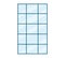 Blue skyscraper window isolated modern architecture facade, tall building window, glass panels