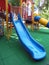 BLUE SLIDE FOR CHILDREN.