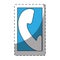 Blue smarphone symbol phone image