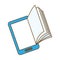 Blue smartphone knowledge virtual icon