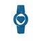 Blue Smartwatch icon isolated on transparent background.