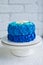 Blue smash cake for boy