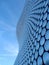 Blue Smooth Circular Curved Building Exterior