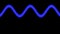 Blue smooth sine wave, alpha channel