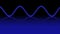 Blue smooth sine wave in seamless motion