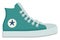 Blue sneakers, illustration, vector