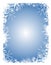 Blue Snowflake Background