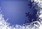 Blue Snowflake Background