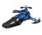 Blue Snowmobile Isolated