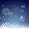 Blue snowy magic Christmas background