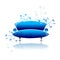 Blue sofa design