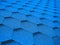 blue soft roof closeup - background