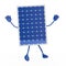 Blue solar figure