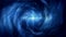 Blue Space Vortex with Starfield Loopable Motion Background