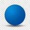 Blue Sphere Ball Isolated