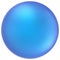 Blue sphere round button ball basic matted cyan circle empty