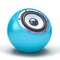 Blue sphere speaker