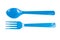 Blue Spoon and Fork