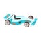 Blue Sportive Formula One Car, Racing Related Objects Part Of Racer Attribute Illustration Set