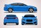Blue sports sedan.cdr