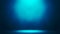Blue spotlight show on stage studio entertainment background