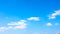 Blue spring sky with white clouds - panoramic cloudscape