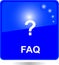 Blue square FAQ web button