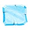 Blue Square Ice Shaped Element for Game and Web Design Vector Illustration