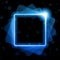 Blue Square Lines Background Neon Laser