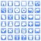 Blue Square Stickers Icons [1]