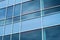 Blue squares window office modern perspective background