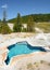 Blue Star hot spring at Yellowstone National Park.