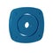 Blue Stereo speaker icon isolated on transparent background. Sound system speakers. Music icon. Musical column speaker