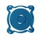 Blue Stereo speaker icon isolated on transparent background. Sound system speakers. Music icon. Musical column speaker