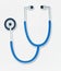 Blue stethoscope illustration icon