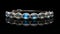 Blue Stone And Diamond Bracelet With Labradorite-cut Diamonds
