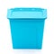 Blue storage box on white background