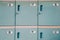 Blue storage locker