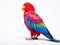 Blue streaked Lory  Made With Generative AI illustration