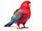 Blue streaked Lory  Made With Generative AI illustration