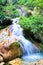 Blue stream waterfall in Kanjanaburi Thailand