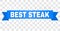 Blue Stripe with BEST STEAK Title