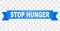Blue Stripe with STOP HUNGER Text