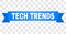 Blue Stripe with TECH TRENDS Caption