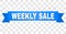 Blue Stripe with WEEKLY SALE Caption