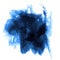 Blue stroke paint splatters color watercolor