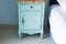 Blue stylish nightstand